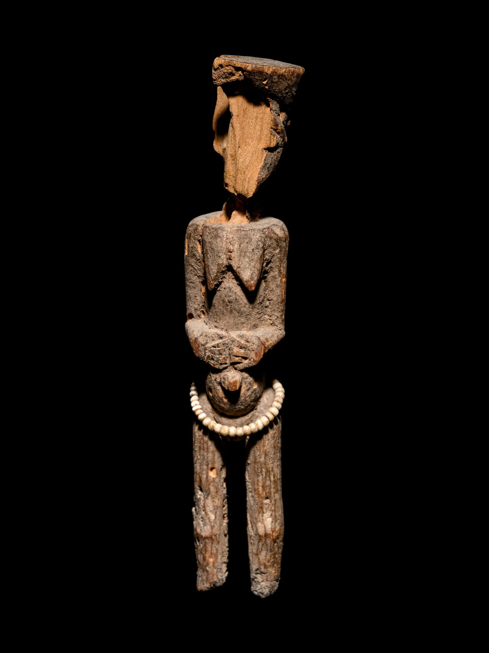 A Baule or Akan Wood Figure Height 8 5/8 inches. (1 of 3)