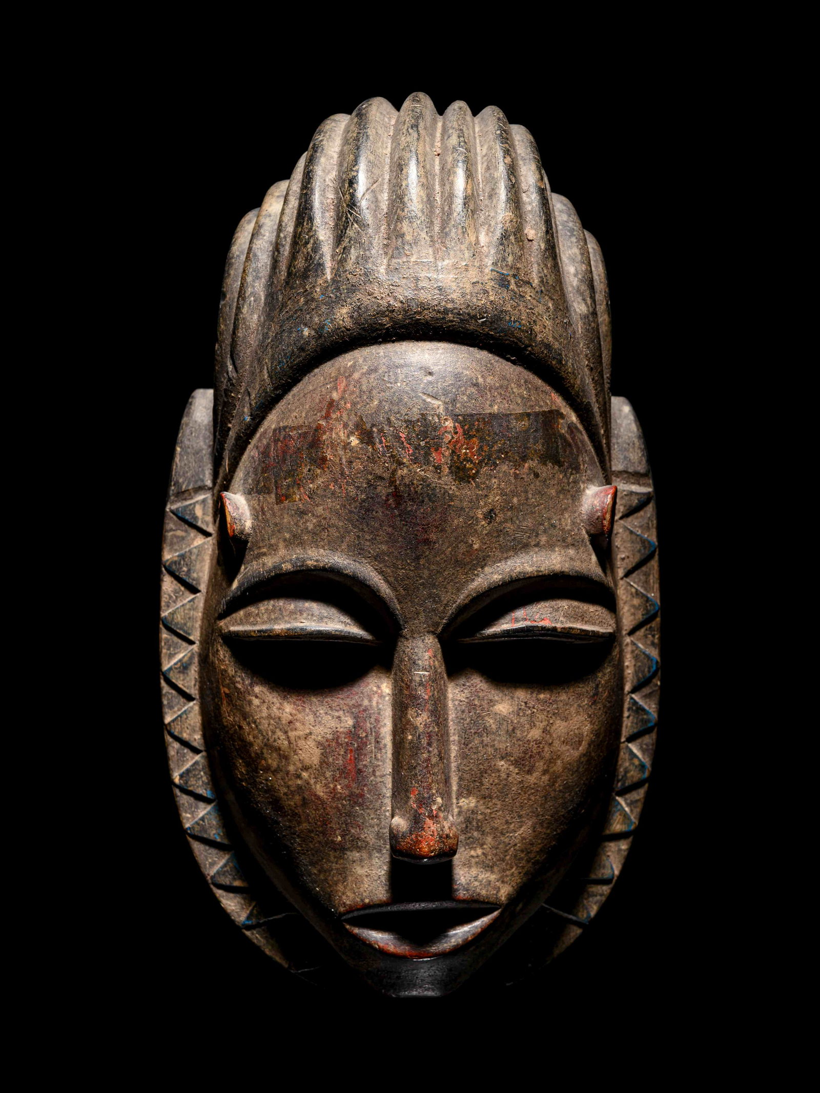 A West African Mask Height 12 inches. (1 of 3)