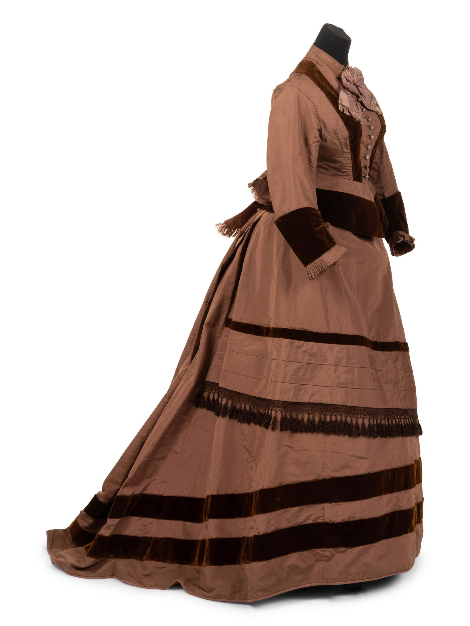 Silk Faille and Velvet Two-Piece Dress, 1878: Silk Faille and Velvet Two-Piece Dress, 1878 This dress comes from the Tasha Tudor Collection of the Colonial Williamsburg Foundation. Tasha Tudor (nee Starling Burgess, 1915-2008) was a writer and il