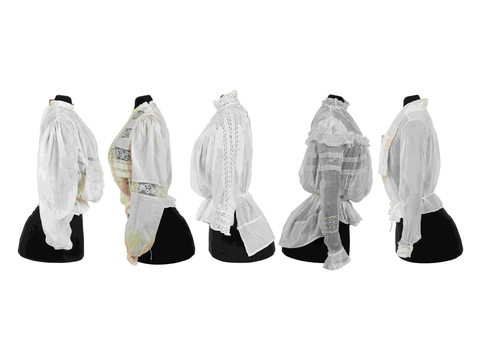 Collection of Five Shirtwaists, 1890-1905: Collection of Five Shirtwaists, 1890-1905 This group includes five shirtwaists from the Tasha Tudor Collection of the Colonial Williamsburg Foundation. Tasha Tudor (nee Starling Burgess, 1915-2008) wa