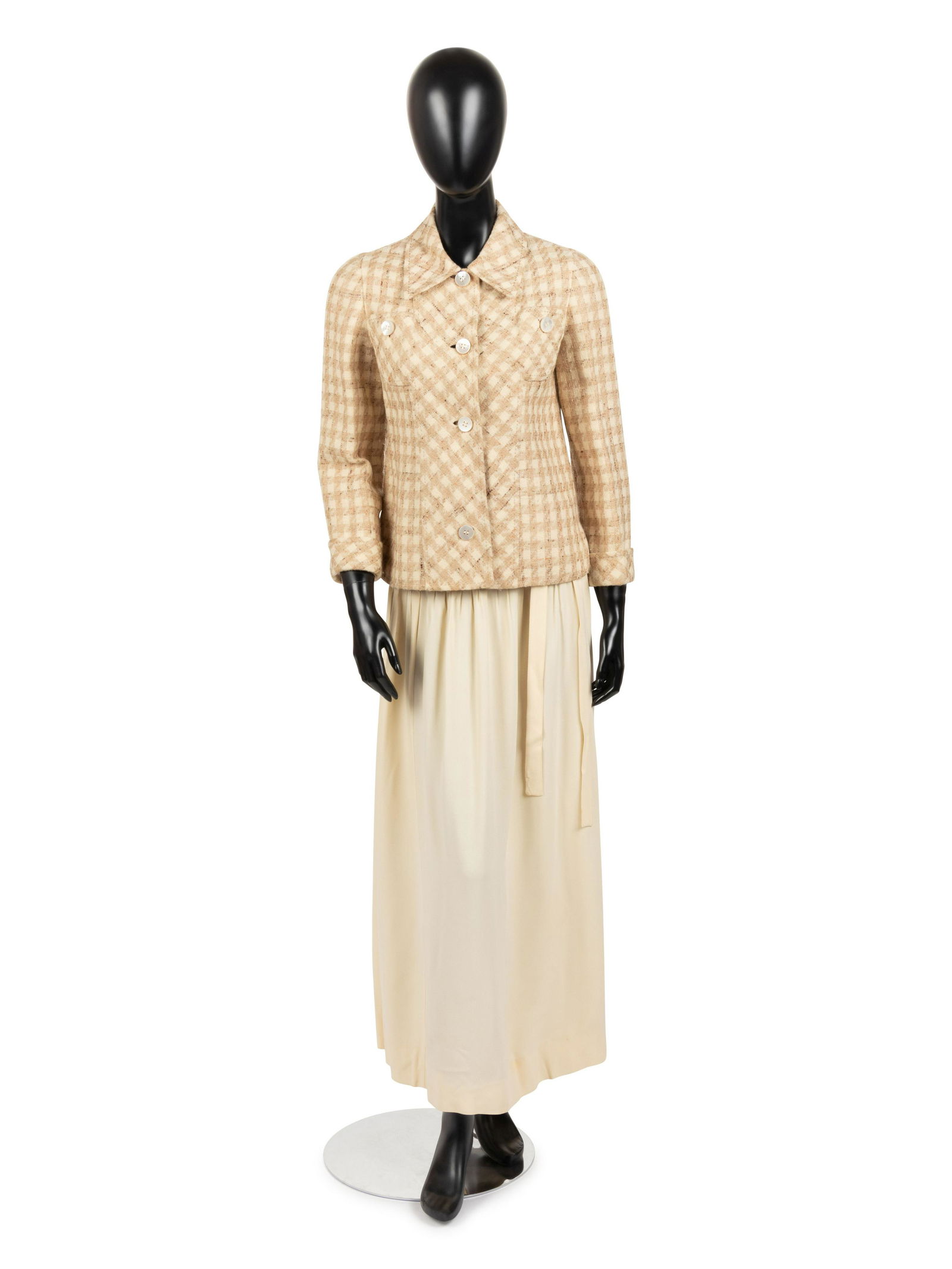 Valentino Couture Wool Tweed Jacket with Crepe Skirt, (1 of 5)