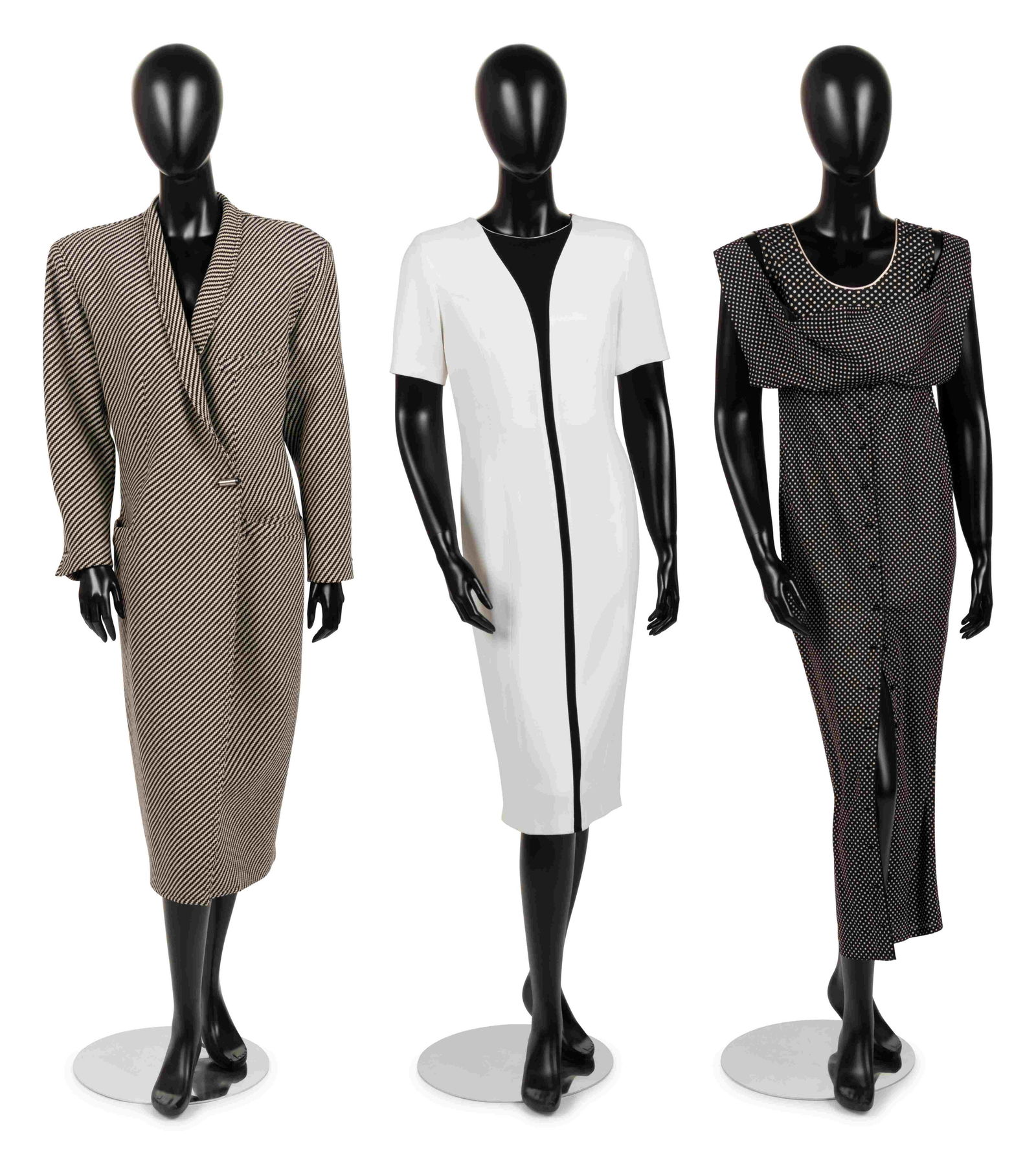 Three Versace Items: Two Dresses and a Coat, 1980-90s (1 of 6)