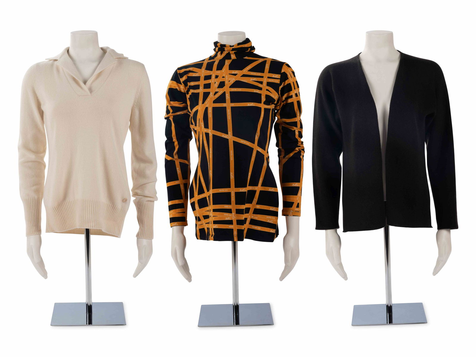 Three Designer Knit Tops: One Hermes Cardigan, One (1 of 6)