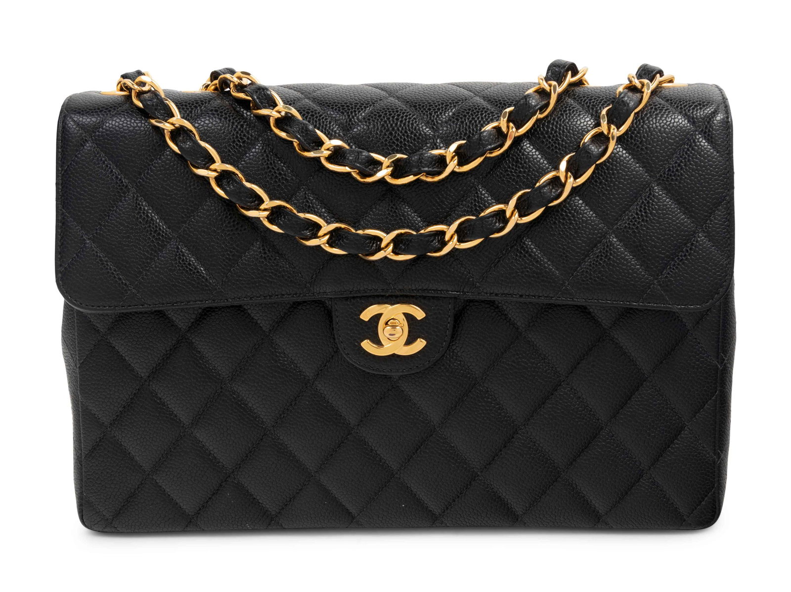 Chanel Quilted Leather Jumbo Flap Bag, 1997-1999 (1 of 5)