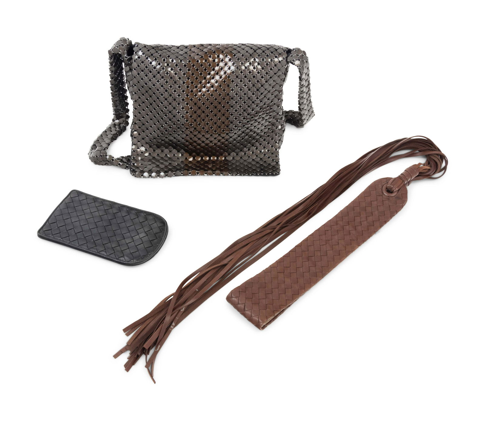 Three Bottega Veneta Items: One Bag, One Eyeglass Case, (1 of 5)