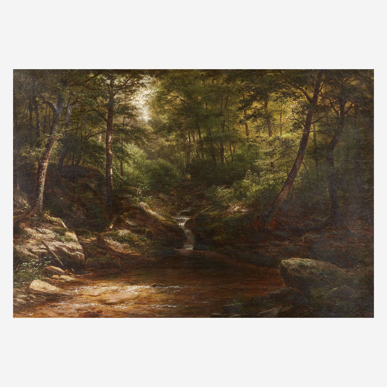 George Hetzel (American, 1826–1899) Waterfall in (1 of 2)