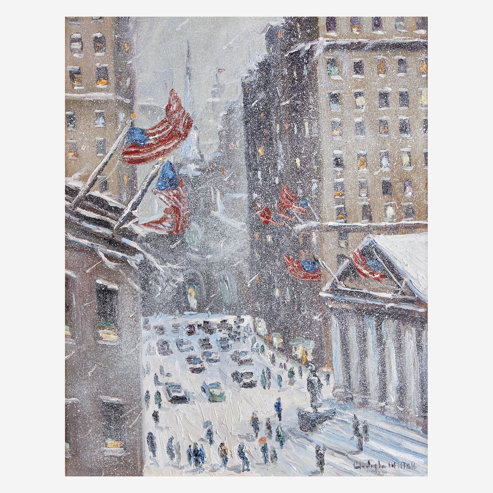 Christopher Willett (American, B. 1959) Wall Street (1 of 2)