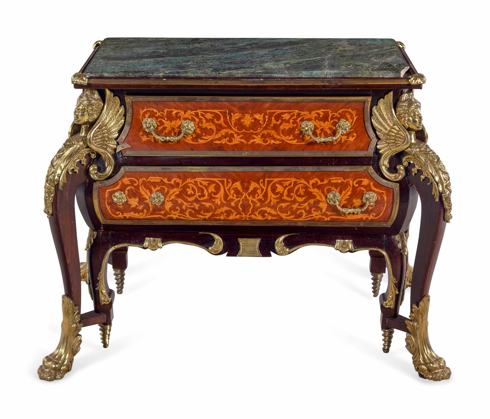 A Louis XIV Style Gilt Metal Mounted Marquetry (1 of 4)