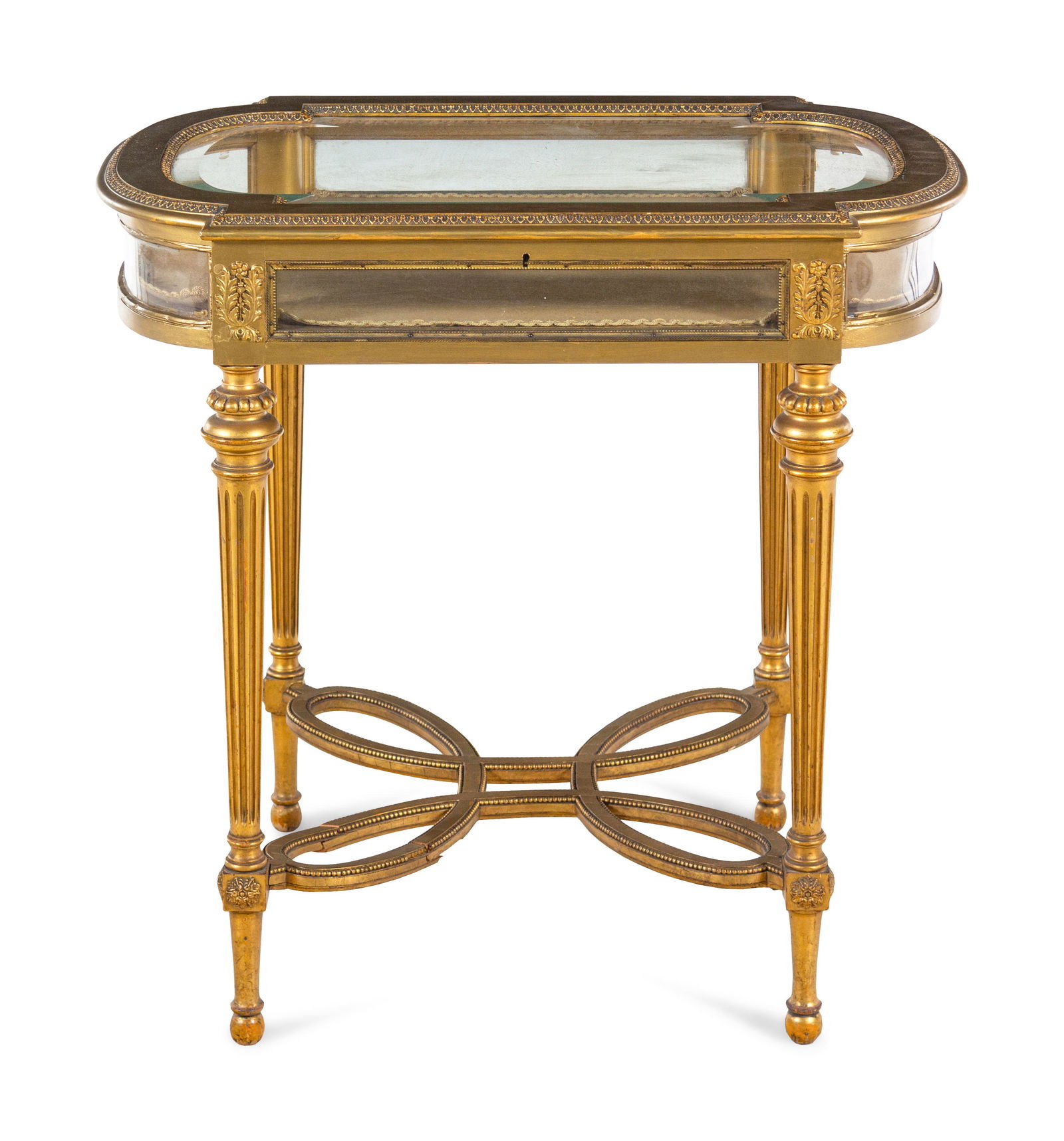 A Louis XVI Style Giltwood Vitrine Table (1 of 3)