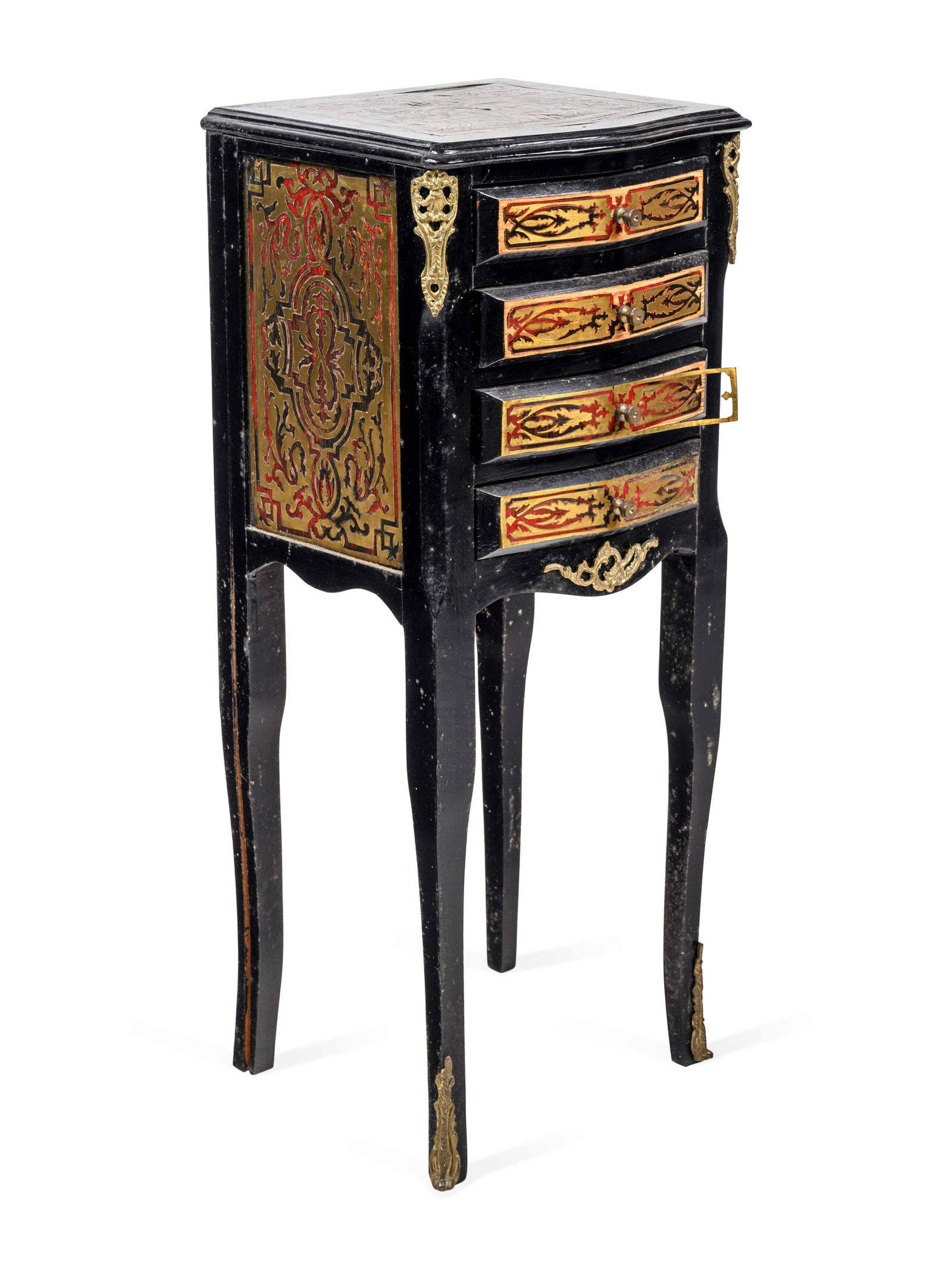 A Napoleon III Style Brass Inlaid Simulated Tortoise (1 of 5)