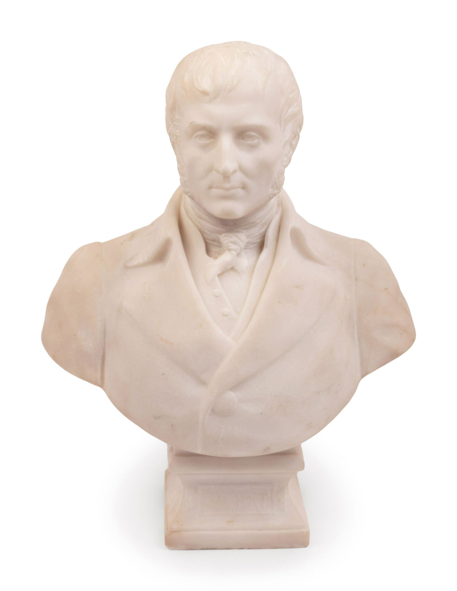 A Carved Alabaster Bust of Marie-Francois-Xavier Bichat (1 of 4)