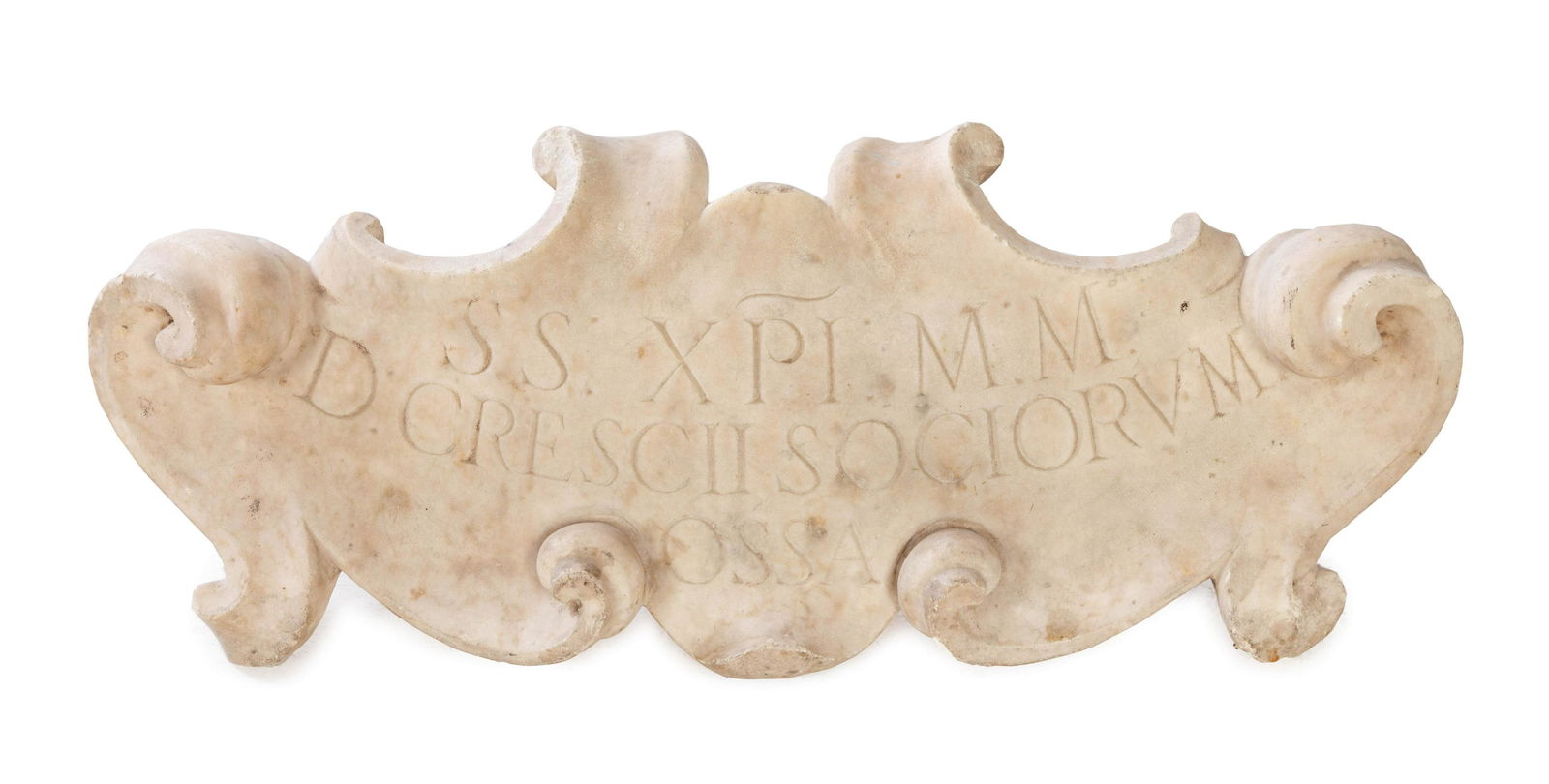 An Italian Carved Marble Plaque (1 of 1)
