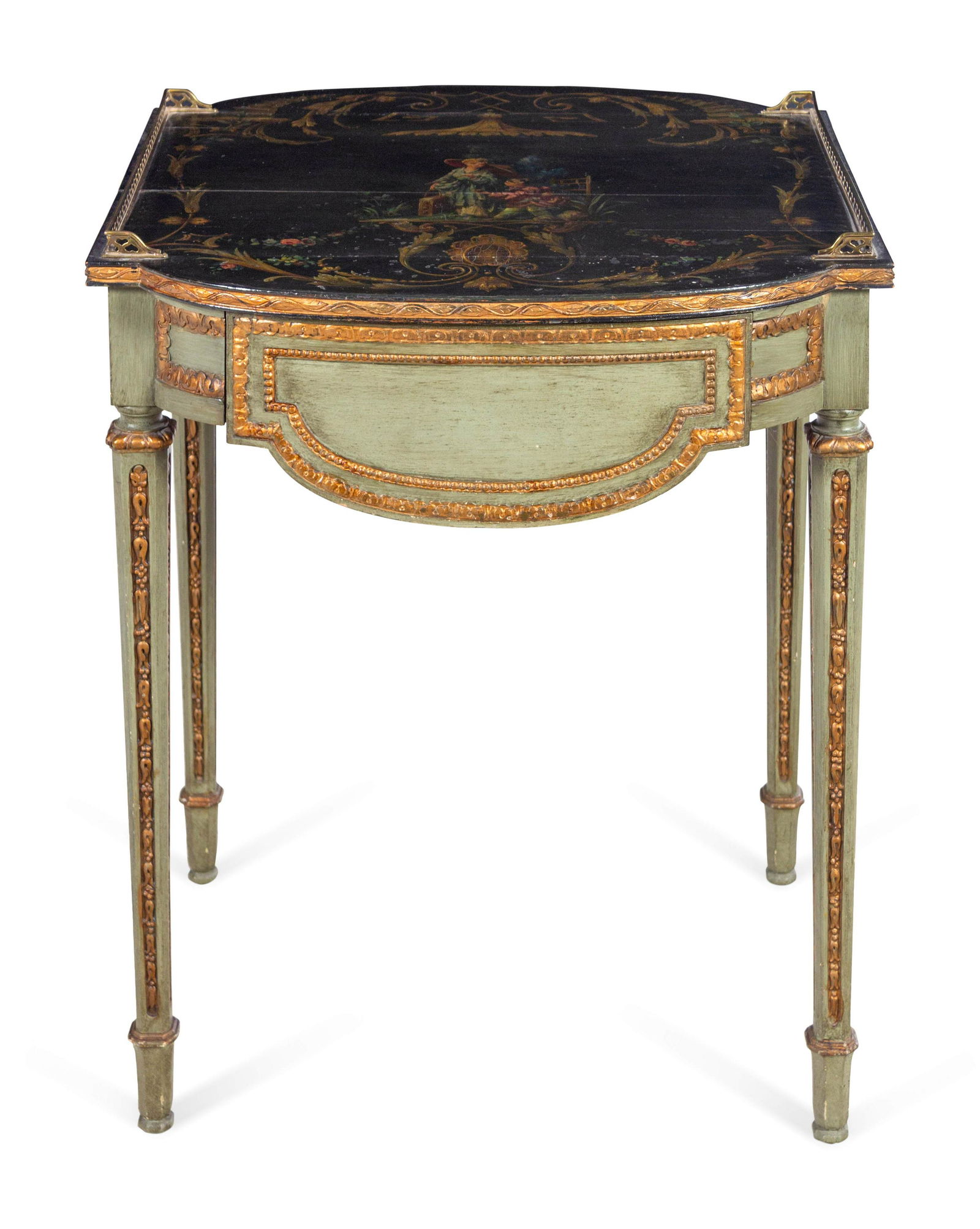 A Continental Chinoiserie Decorated End Table (1 of 3)