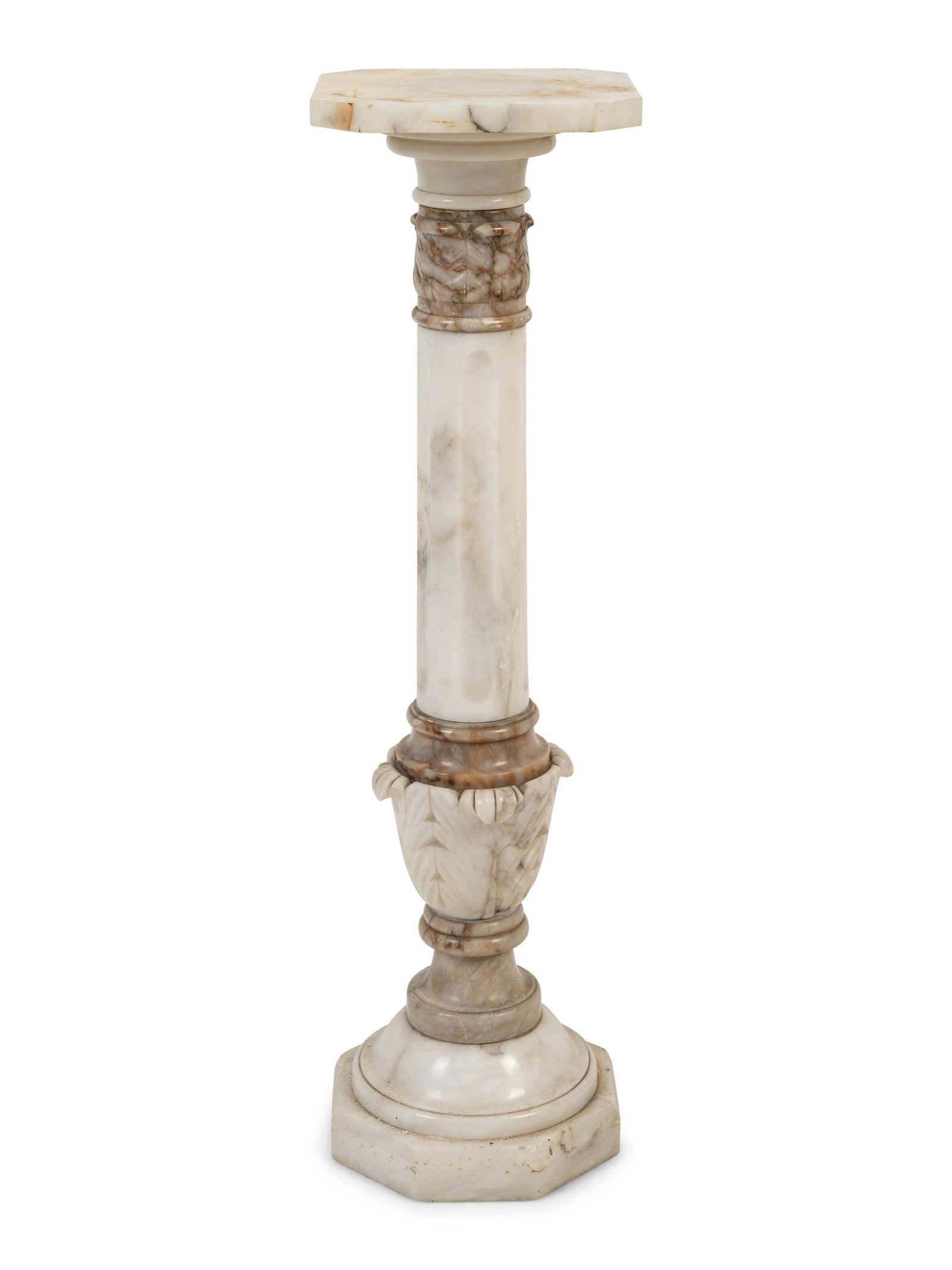 A Continental Alabaster Pedestal (1 of 3)