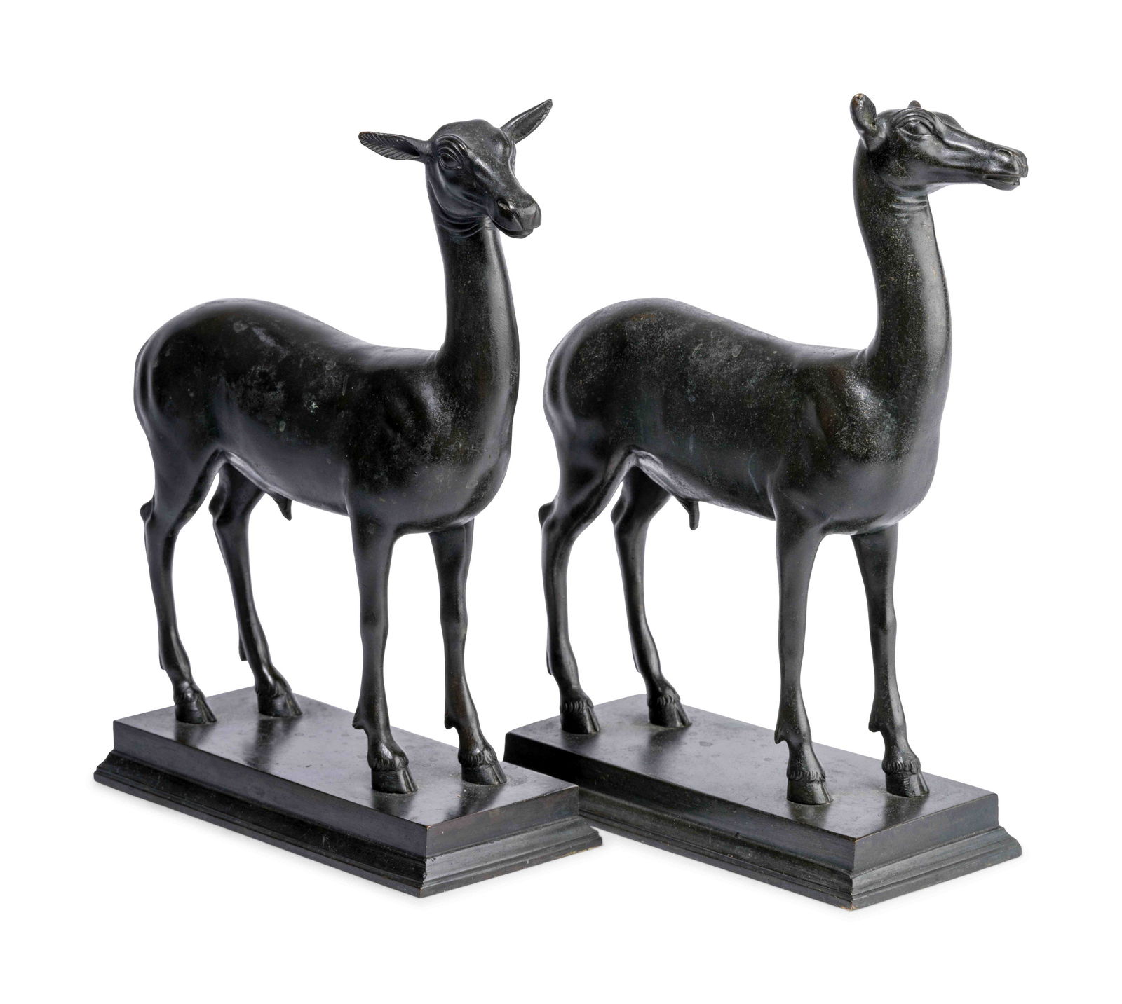 A Pair of Continental Bronze Figures of Deer (1 of 3)