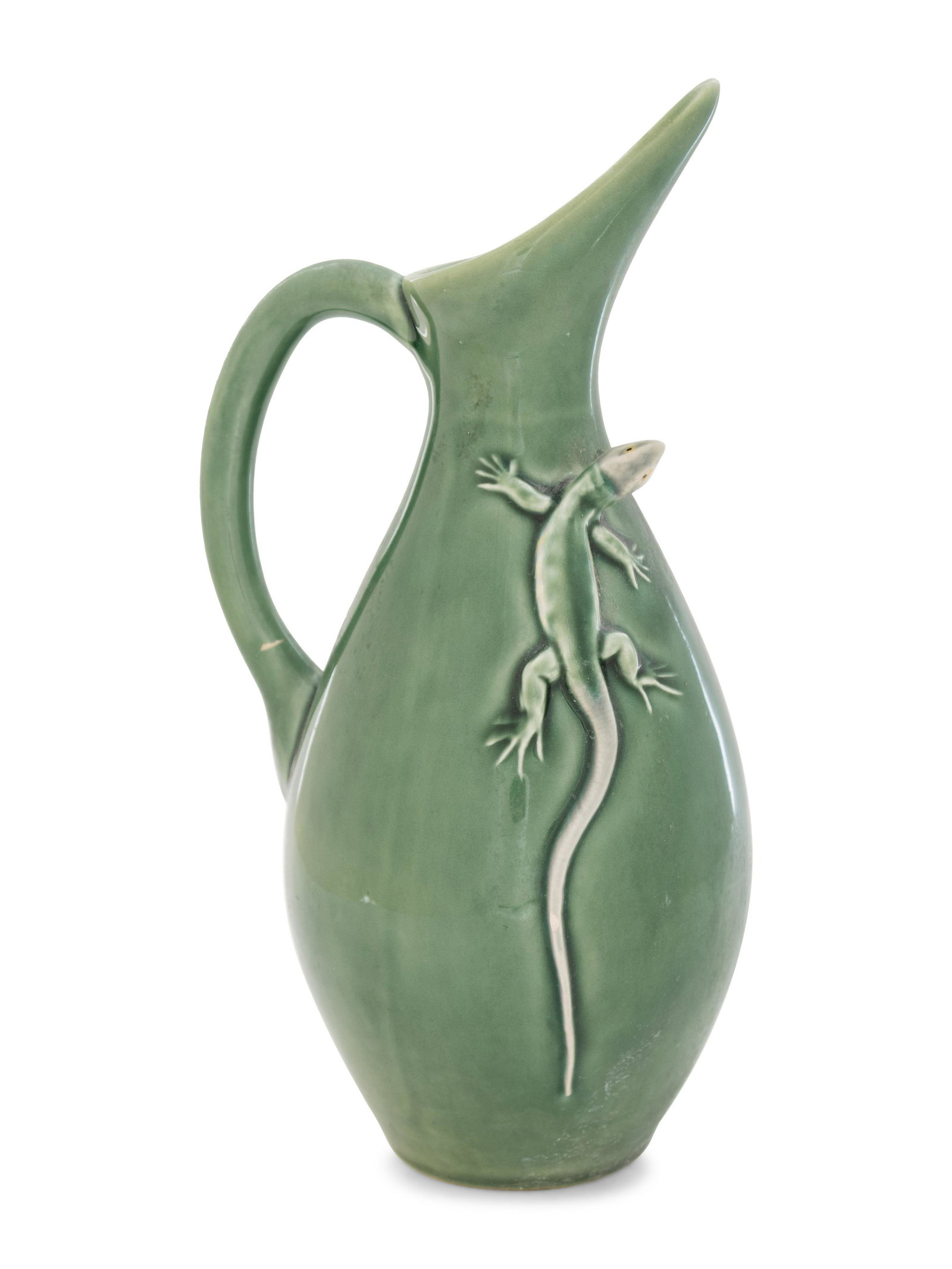 A Portuguese Pottery Ewer by Bordallo Pinheiro (1 of 4)