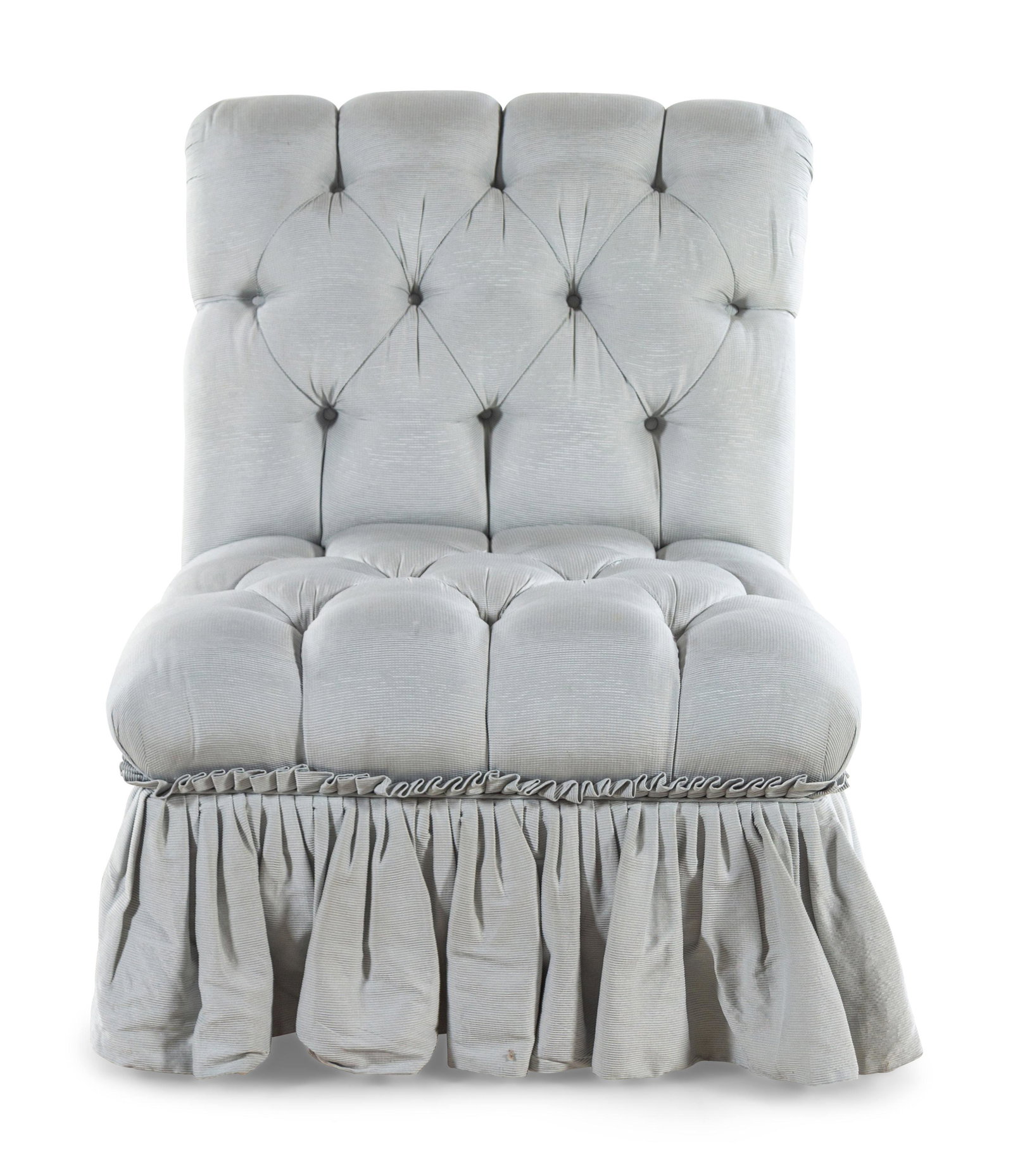 A Button Tufted Slipper Chair (1 of 2)