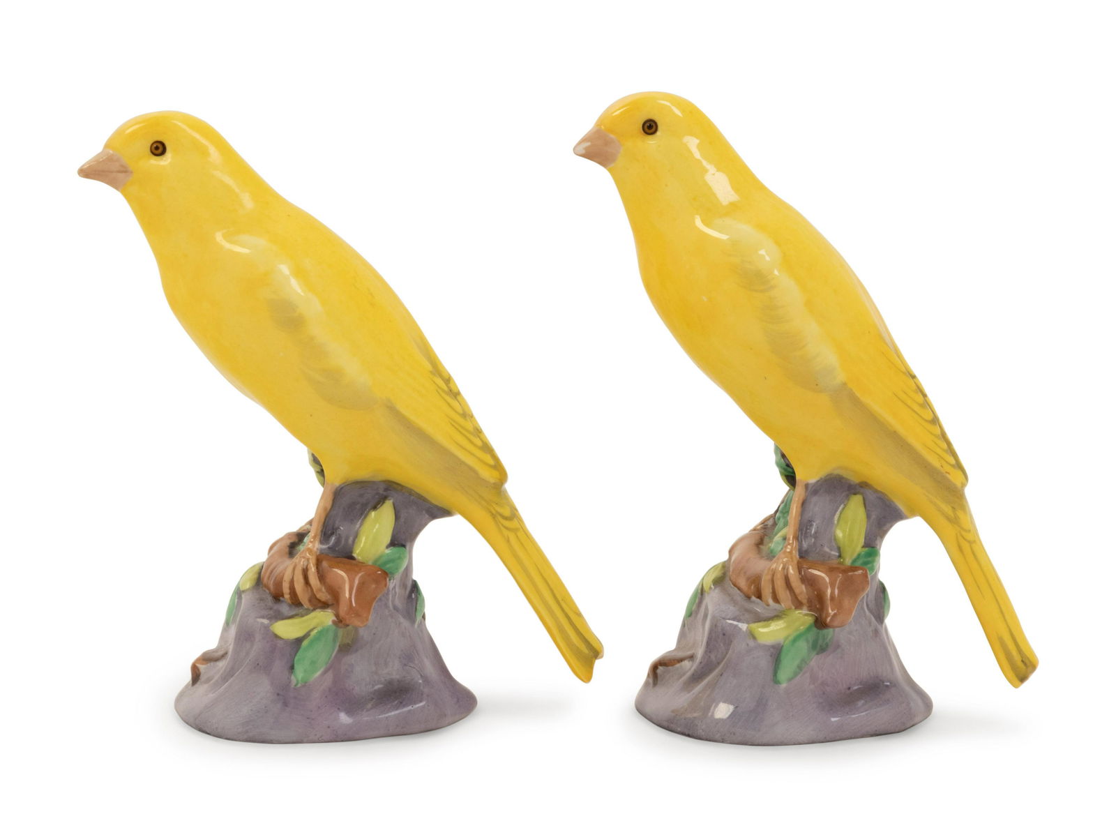 A Pair of Copeland Spode Porcelain Canary Figures (1 of 3)