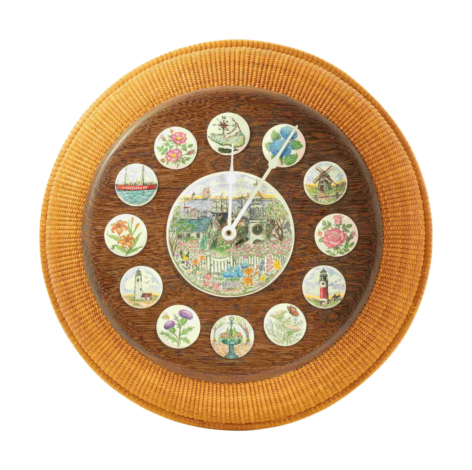A Nantucket Basket Style Wall Clock (1 of 3)