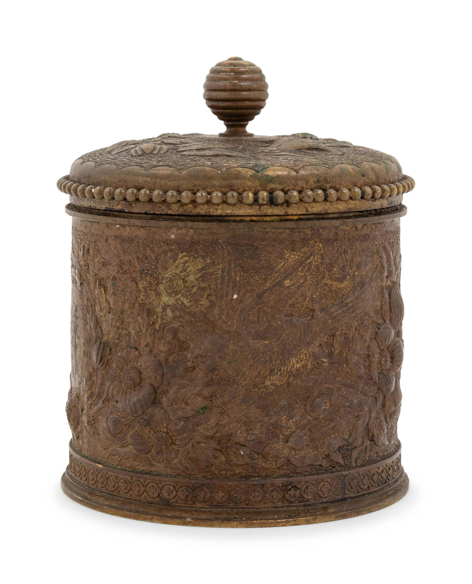 A Tiffany & Co. Bronze Lidded Box (1 of 3)