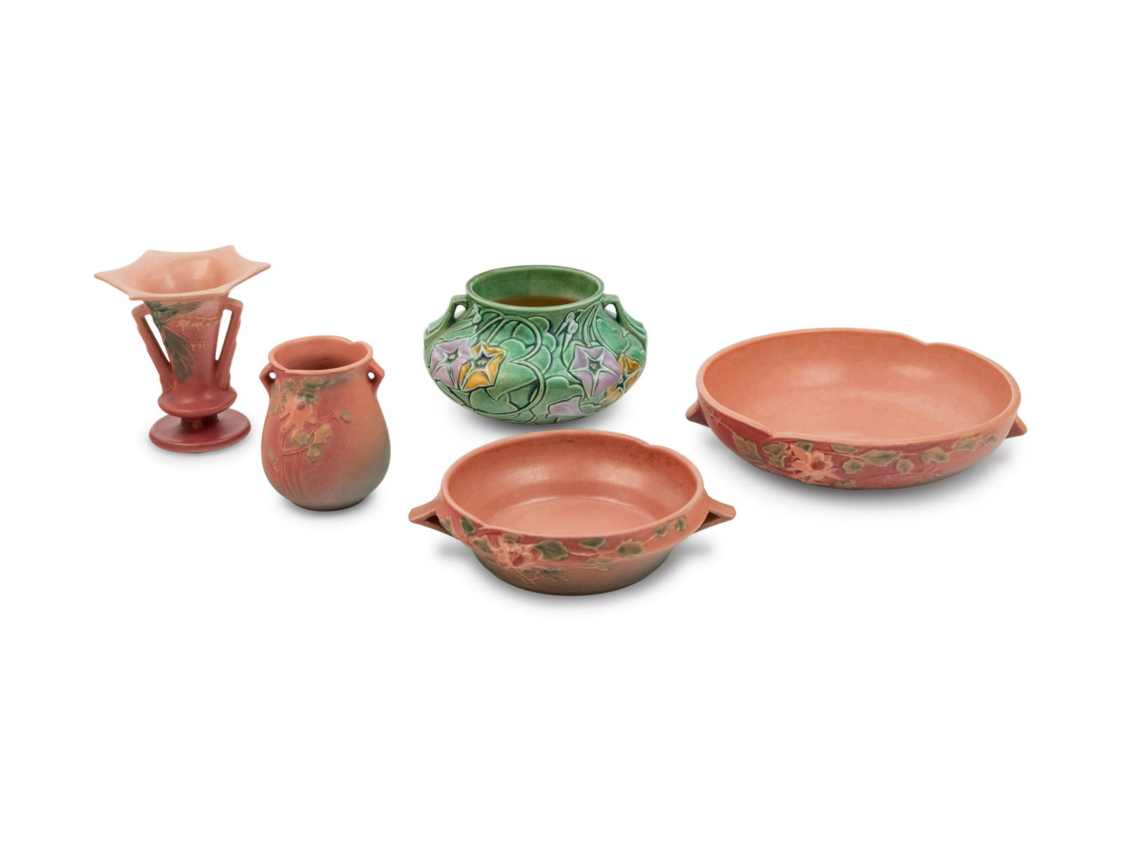 Five Roseville Pottery Vessels (1 of 3)