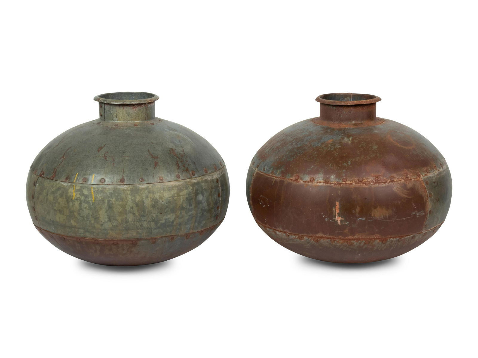 Two Hammered Metal Vessels (1 of 6)
