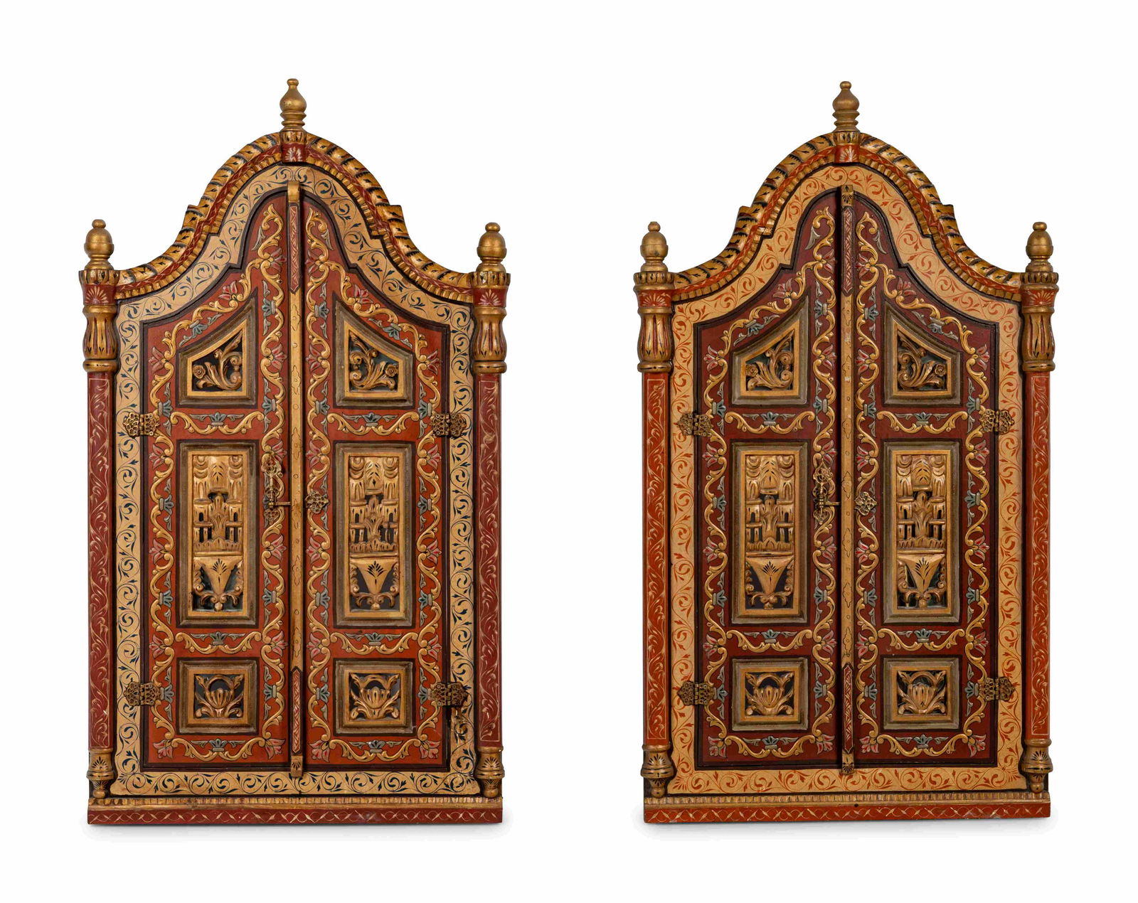 A Pair of Syrian Painted Doors (1 of 5)