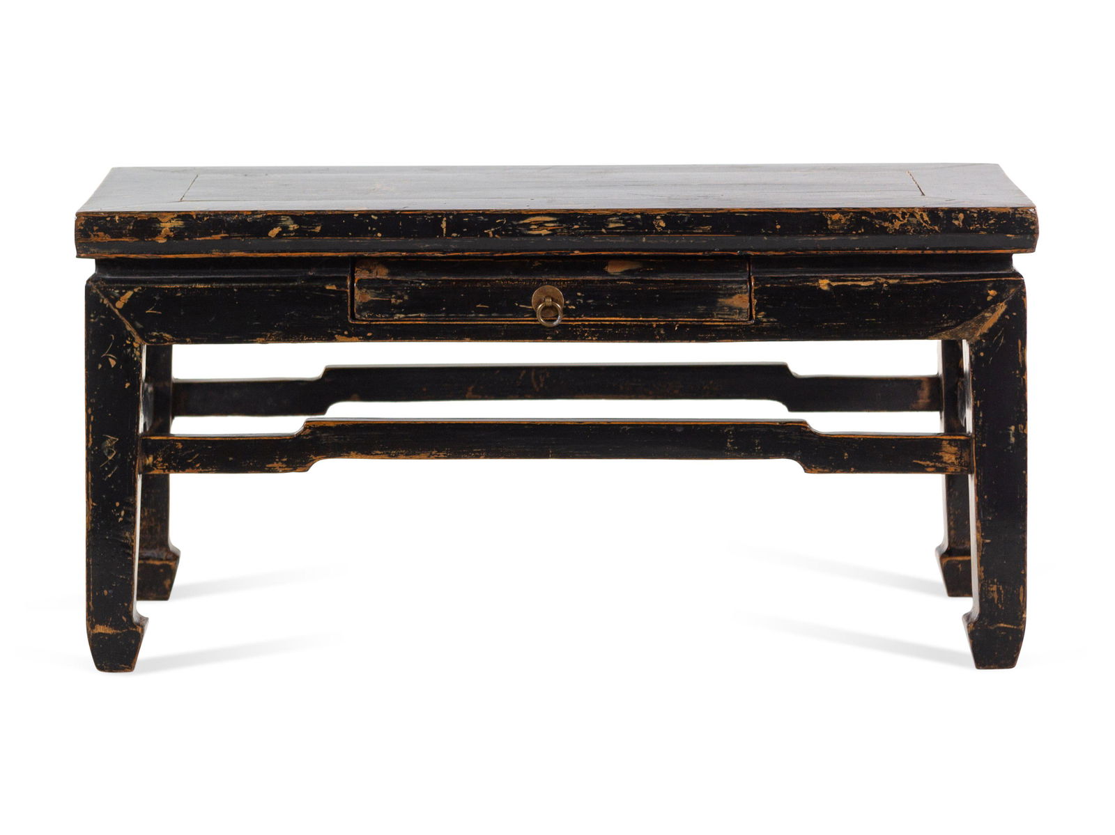 A Chinese Black Lacquered Elmwood Low Table (1 of 2)