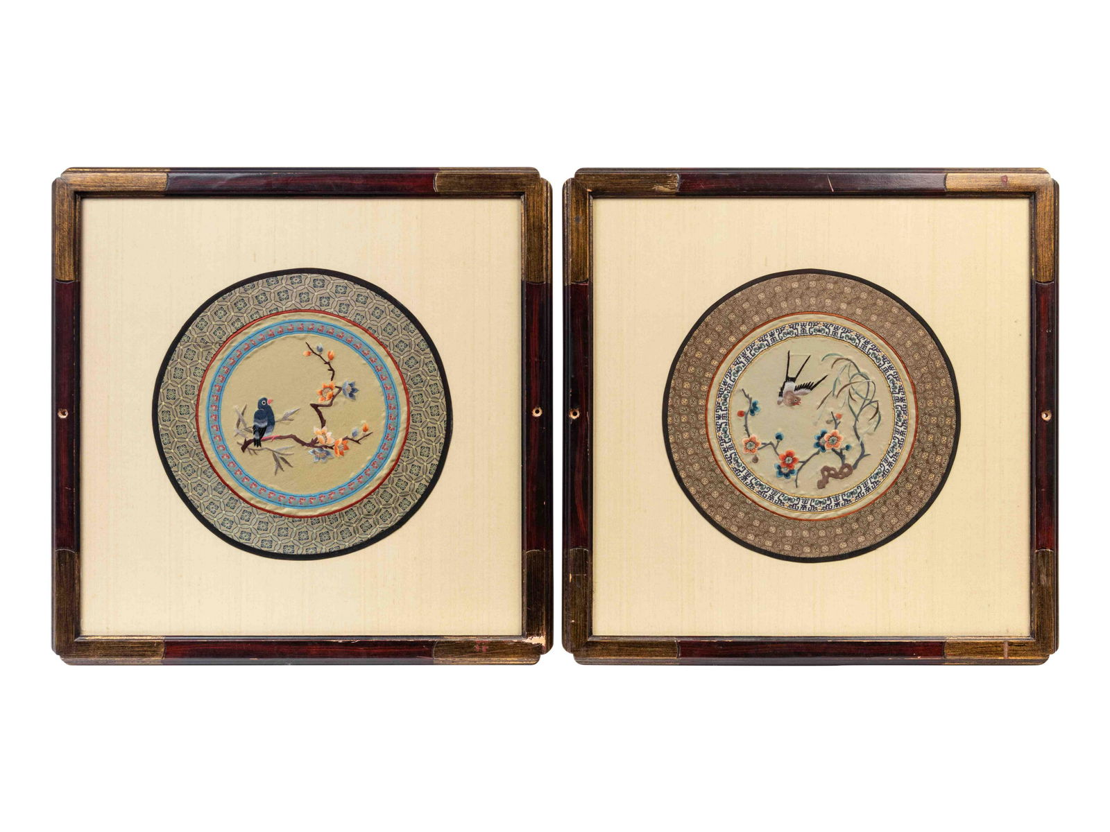 Two Chinese Framed Embroideries (1 of 8)