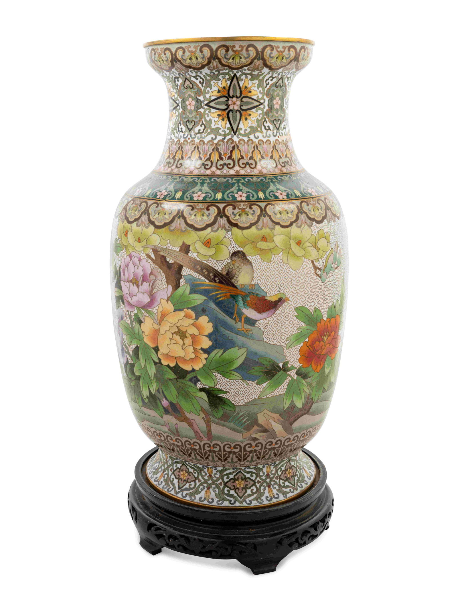 A Chinese Export Cloisonne Enamel Vase (1 of 3)
