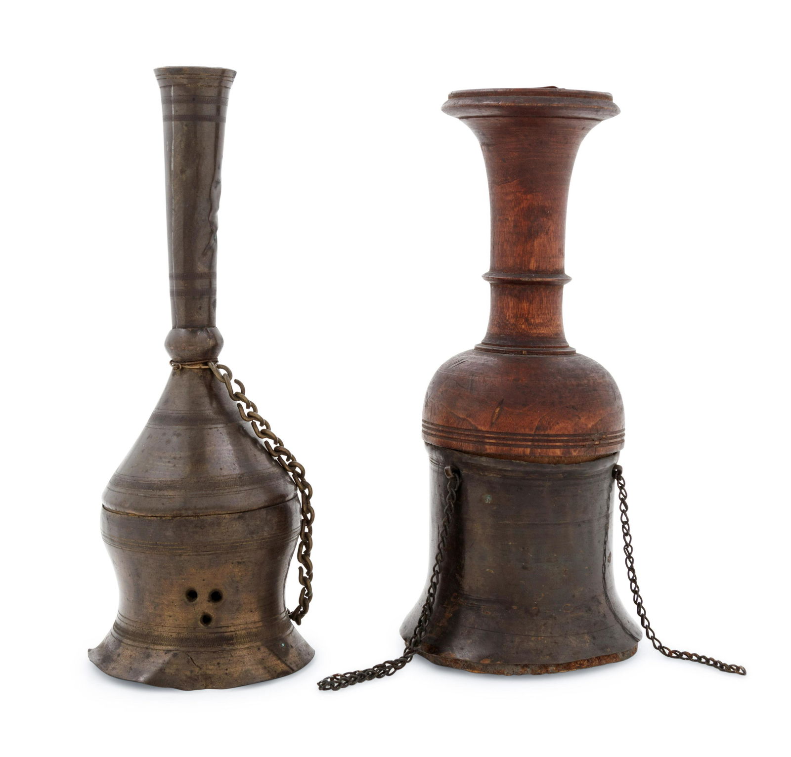 A Brass Incense Burner and a Brass and Wood Ceremonial (1 of 1)