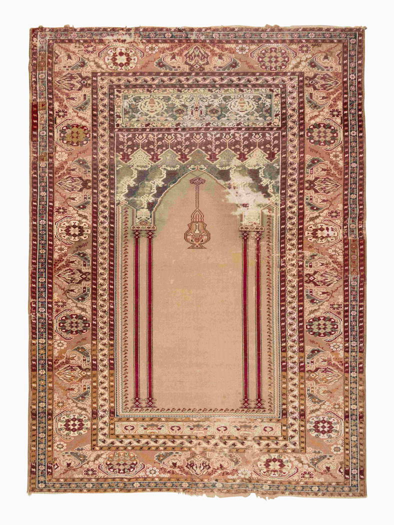 A Persian Wool Prayer Rug