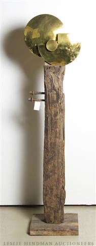 Dolly Moreno, (20th Century), Untitled: Dolly Moreno (20th Century) Untitled mixed media Height 69 inches. Property from the Estate of Hortense Singer, Rancho Mirage, California