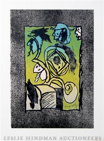 Pierre Alechinshky, (Belgian, 1927), Knight: Pierre Alechinshky (Belgian, 1927) Knight lithograph edition 247/300, signed (lower right) 17 3/8 x 12 1/8 inches. Property from the Private Collection of Robert and Jane Calvin, Chicago, Illinois