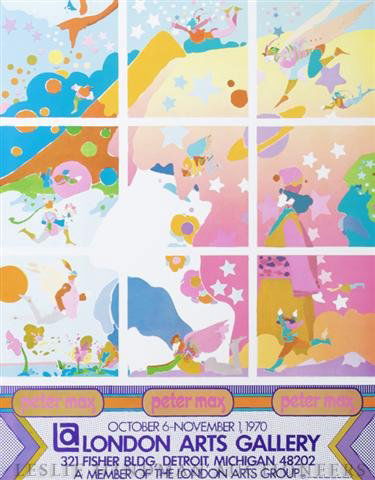 Peter Max, (German/American, b.1937), A group of t: Peter Max (German/American, b.1937) A group of three works posters 25 x 19 inches. Property from the Private Collection of Robert and Jane Calvin, Chicago, Illinois