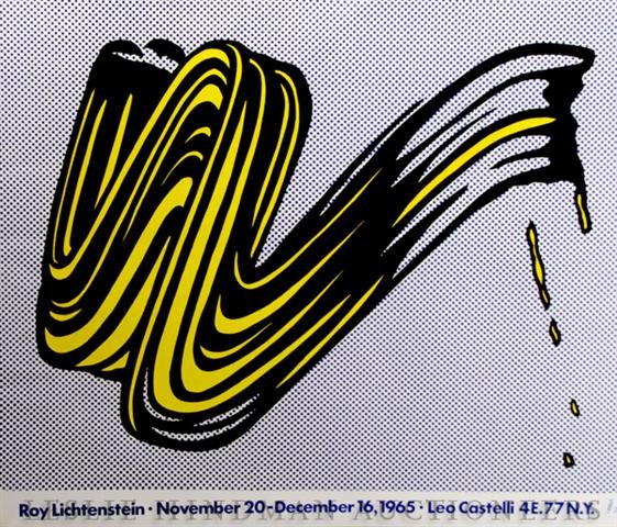 Roy Lichtenstein, (American, 1923-1997), Crack Now: Roy Lichtenstein (American, 1923-1997) Crack Now, mes petits pour la frame together with Leo Castelli Exhibition Poster, November 20-December 16, 1965 posters Largest 25 x 30 inches. Property from the