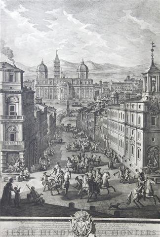 After Giovanni Battista Piranesi, (Italian, 1720-: After Giovanni Battista Piranesi (Italian, 1720-1778) Grande di spagna di prima calafse lithograph 35 1/2 x 24 inches.