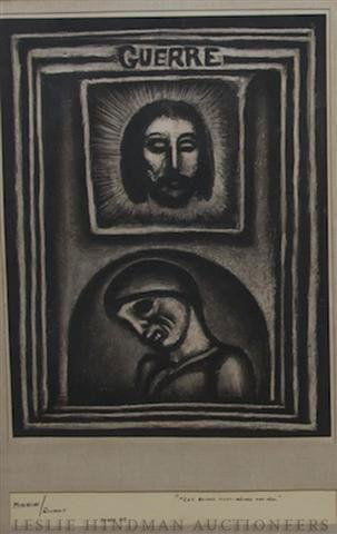 George Rouault, , Les Ruines Elles - Mimes Ont Pe: George Rouault Les Ruines Elles - Mimes Ont Peki plate 34 Property from the Collection of Joan Yunker, Park Ridge, Illinois
