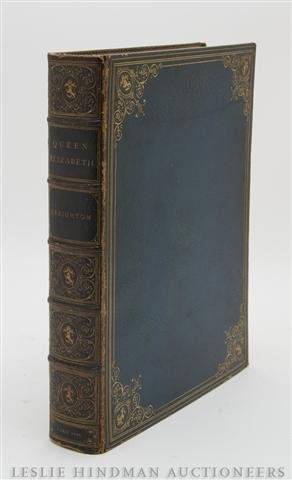 Reverend Mandell Creighton, Queen Elizabeth, Lond: Reverend Mandell Creighton, Queen Elizabeth, London, 1896, Boussod, Valadon and Co. number 92 of 200 copies, in full leather with raised spine. Height 12 3/4 inches. Property from the Estate of Ernest