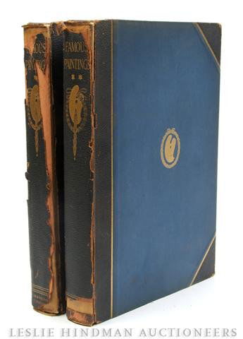 (ART): (ART) Two Volumes, "Famous Paintings". Property from the Estate of Ernest Trova, St. Louis, Missouri