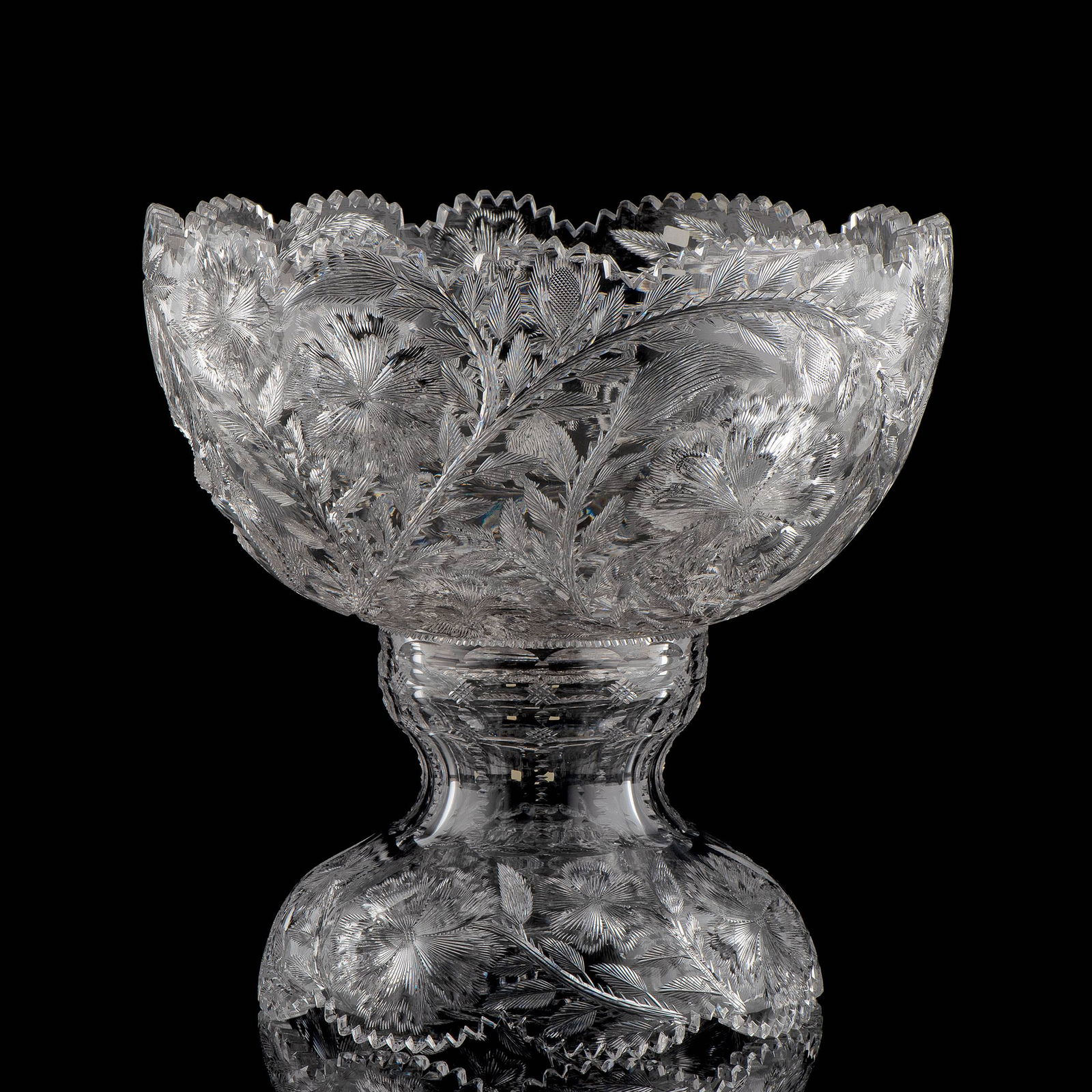 A W. C. Anderson Brilliant-Period Cut Glass Punch Bowl (1 of 3)