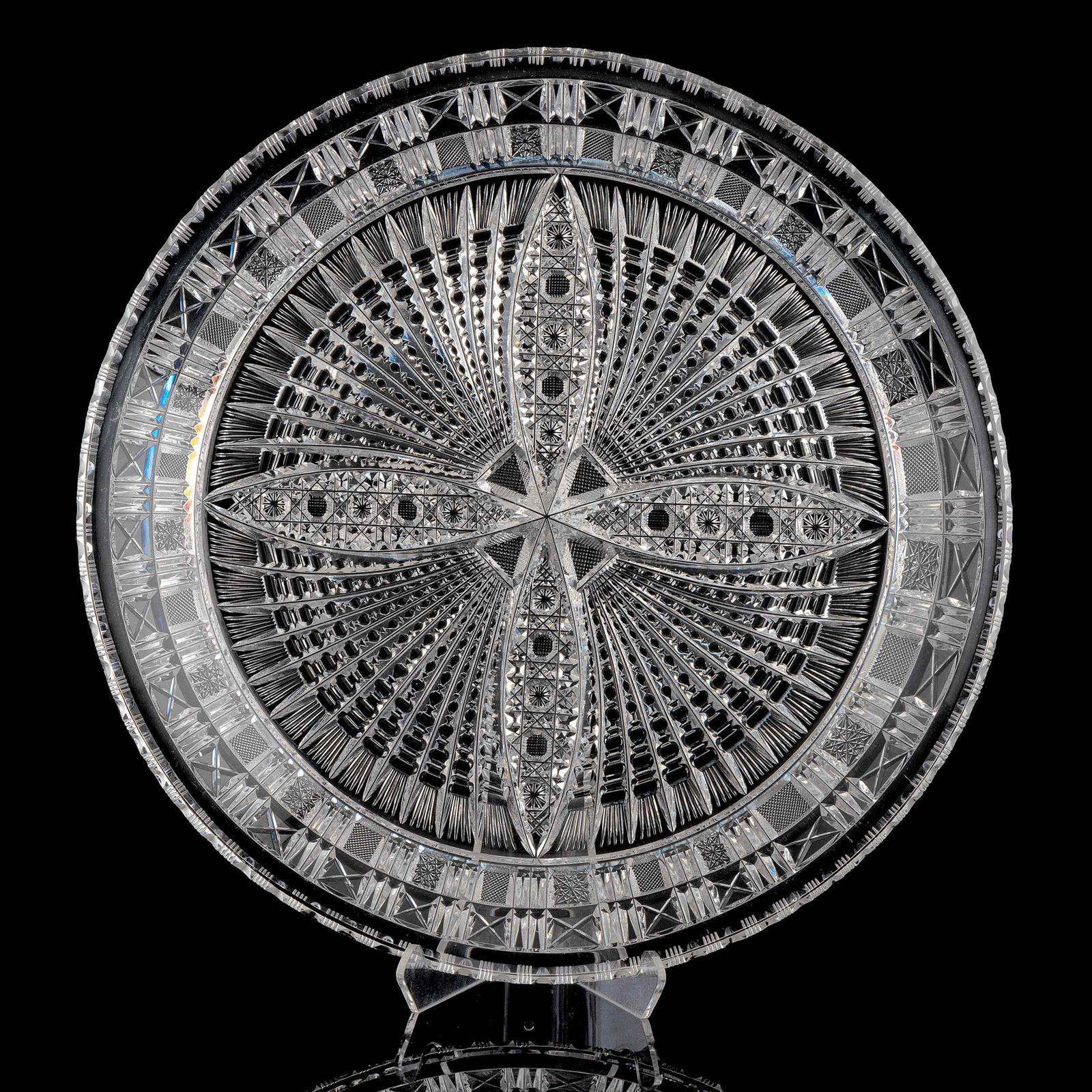 A Cut Glass Charger, Attributed to Tuthill (1 of 3)