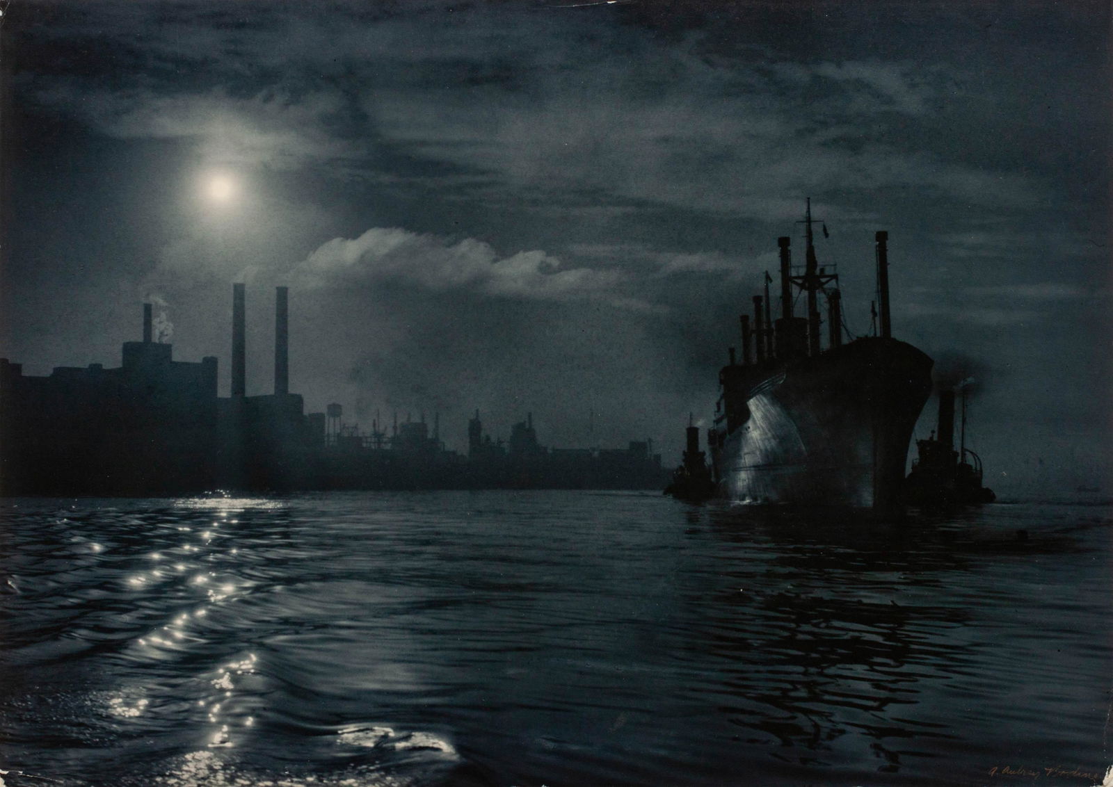 A. Aubrey Bodine (American, 1906-1970) Dawn Arrival, (1 of 3)