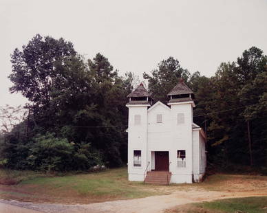 William Christenberry (American, b. 1936) Church: William Christenberry (American, b. 1936) Church Sprott, Alabama, 1981 (printed 1985) chromogenic print signed, titled, and dated in ball-point pen (verso) 17 1/2 x 21 7/8 inches. Property from the