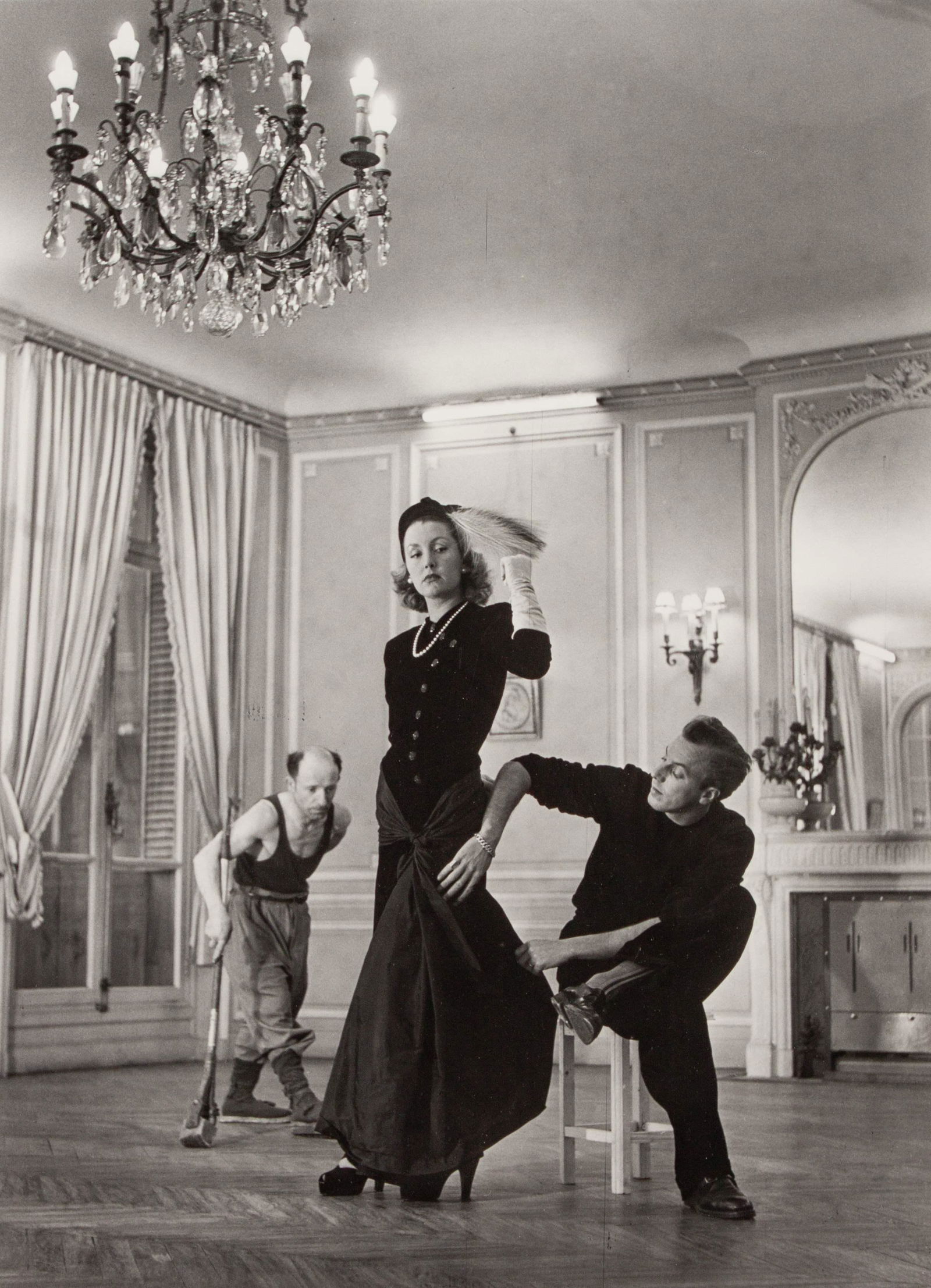 Nina Leen (American, b. ca. 1914-1995) Jacques Fath at (1 of 2)