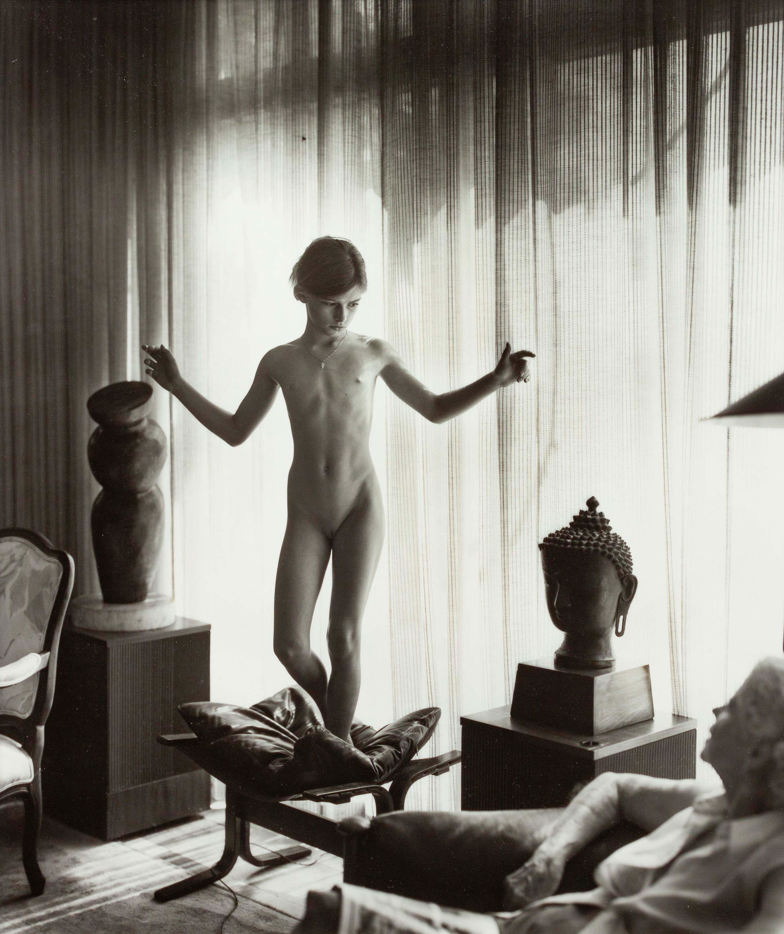 Sally Mann (American, b. 1951) At My Mother's House,: Sally Mann (American, b. 1951) At My Mother's House, 1991 gelatin silver print signed, titled, dated, and numbered 5/25, in pencil (verso) 22 7/8 x 19 inches. Please Note: This lot is located in and w