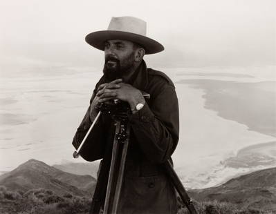 Nancy Newhall (American, 1908-1974) A pair of: Nancy Newhall (American, 1908-1974) A pair of photographs (Buckminster Fuller, Black Mountain College, 1948 (printed 1990); Ansel Adams, Death Valley, 1947 (printed 1990)) gelatin silver prints