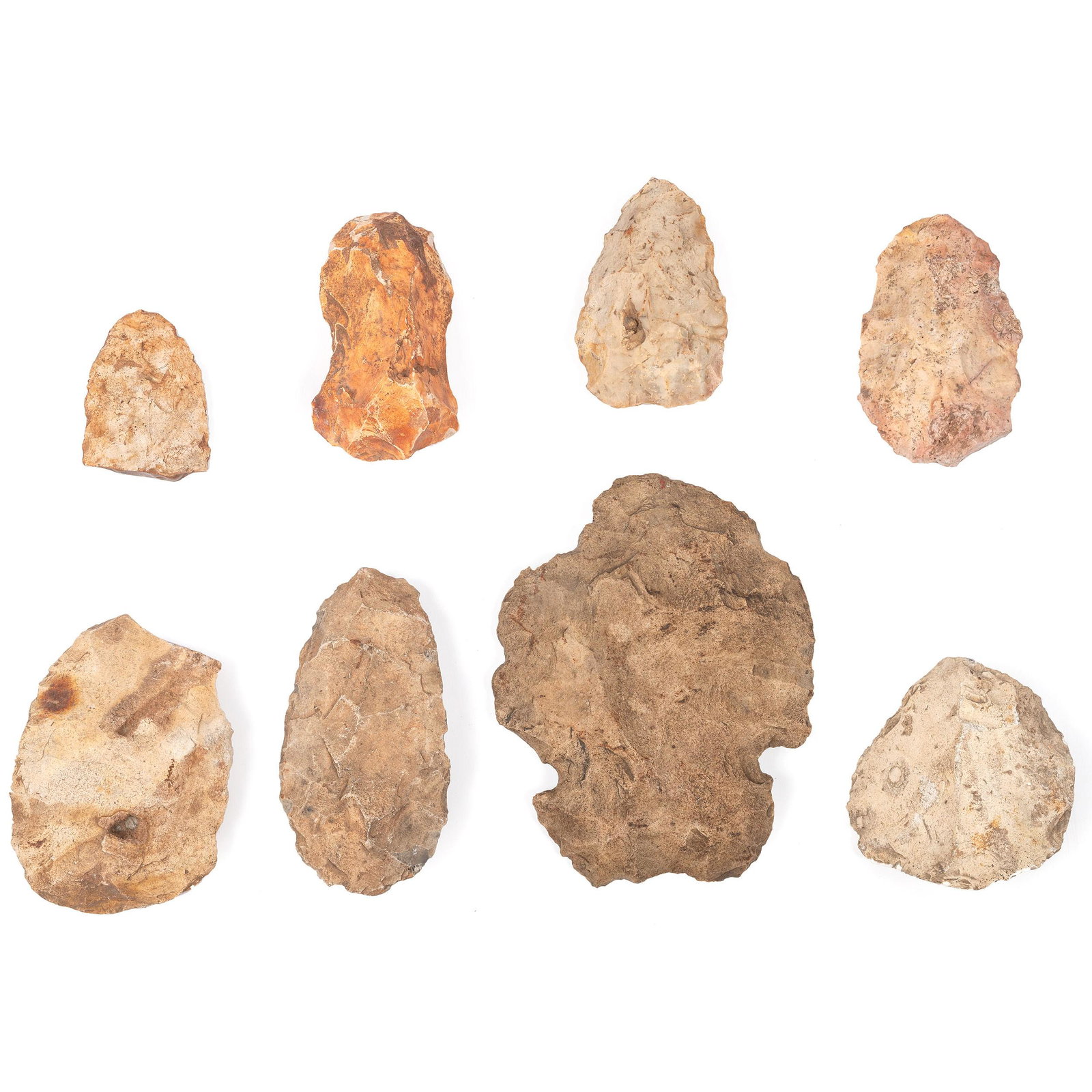 Group of Blades and Spades longest 6 1/2 inches: Group of Blades and Spades Woodland - Late Prehistoric Period, 800 BCE - 1650 CE longest 6 1/2 inches From an Estate in Sinking Spring, Ohio