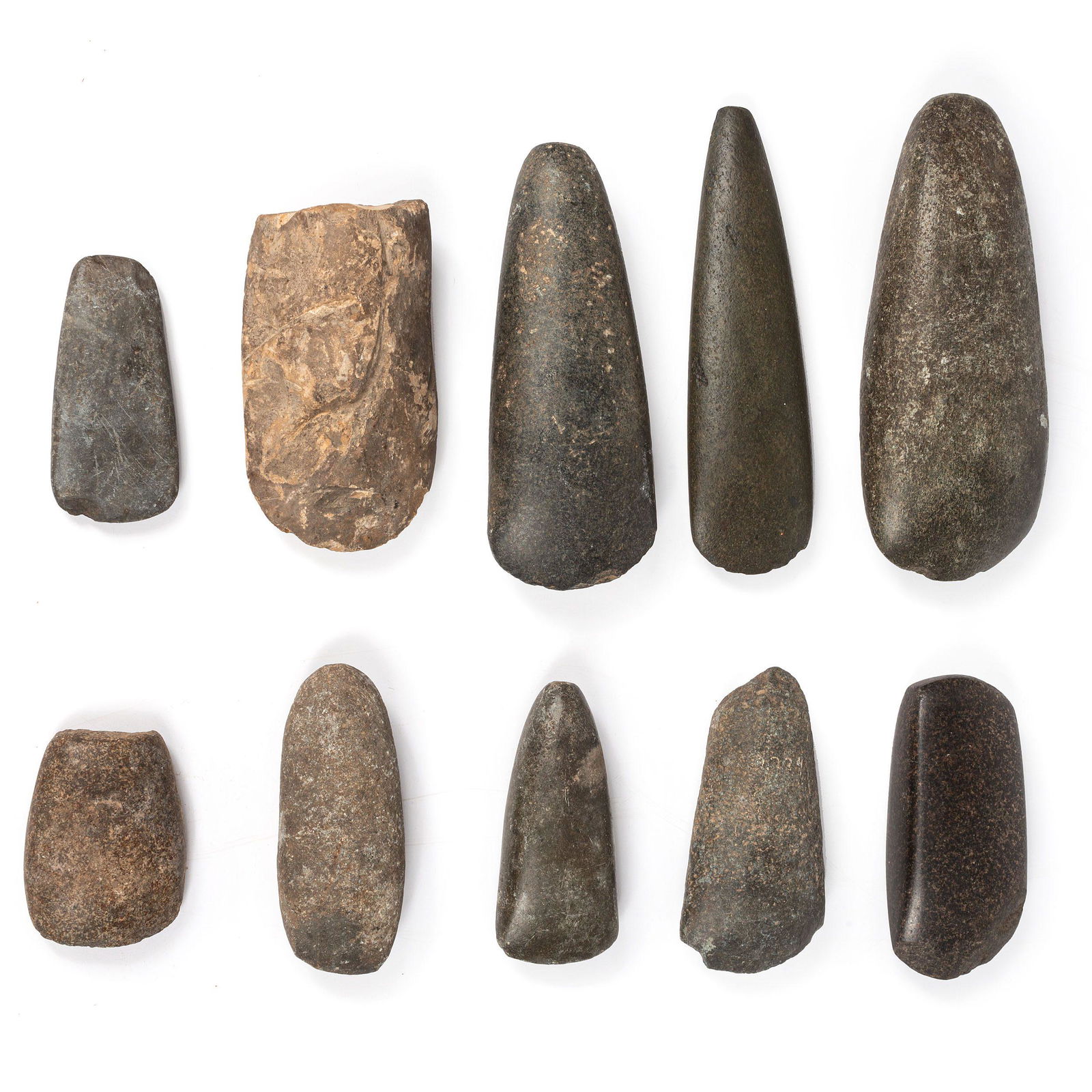 Group of Celts and Adzes longest 8 inches (1 of 2)