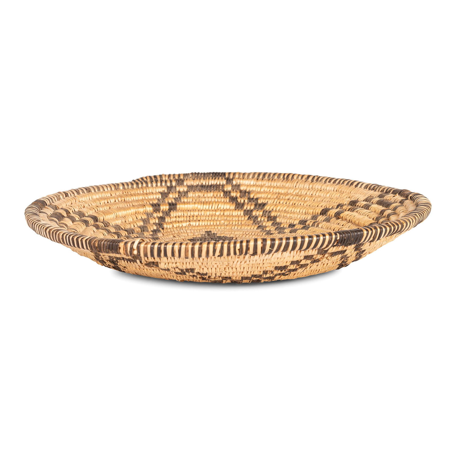 Apache Basketry Tray height 1 3/4 inches x diameter 11 (1 of 4)